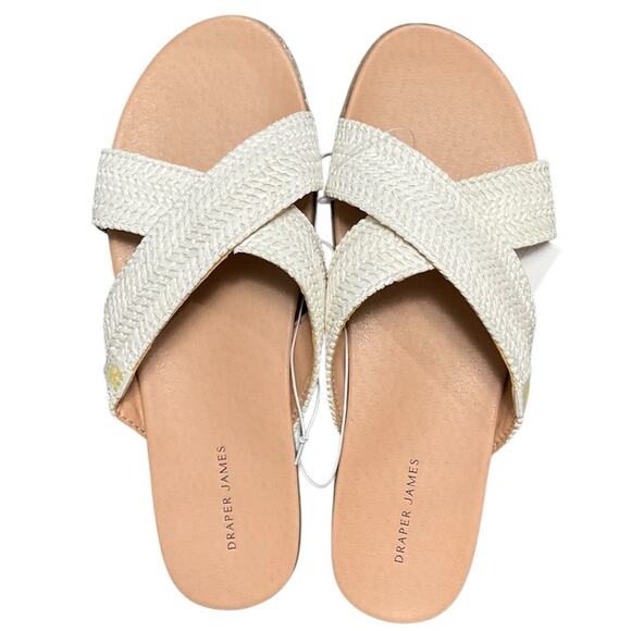 Draper James Women's White Sandals Size 8 NIB NEW - Picture 8 of 10
